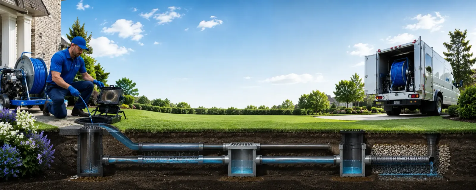 Outdoor drain cleaning information for Bascom, FL